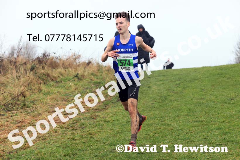 Mens under-20s 2023 North Eastern Cross Country Champs., Temple Park, South Shields. Photo: David T. Hewitson/Sports for All Pics